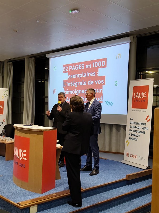 discours du président de l'ADT de l'Aude lors de la soirée partenaires ambassadeurs 27 janvier 2026